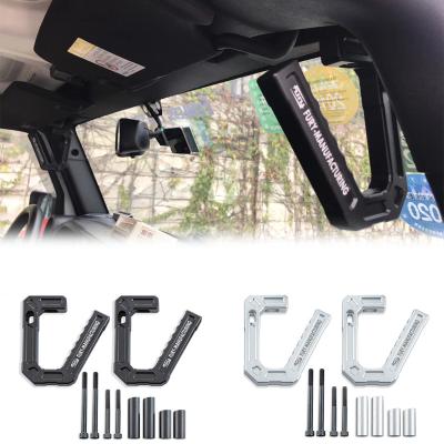 China 2007-2017 Engraver-Series Fury CNC Process Aluminum Alloy A-PILLAR GRIP HANDLE For Jeep Wrangler JK for sale