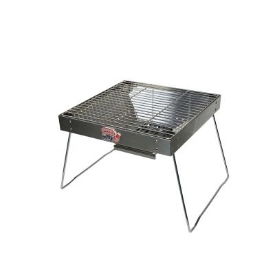 China New Product Size Stainless Steel Outdoor Commercial BBQ Grill Square Adjustable Black Outdoor Charcoal Grill for sale