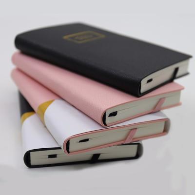 China Custom A5 Hardcover Personal Leather Notebook Personalized Custom Notebooks With Elastic Band for sale