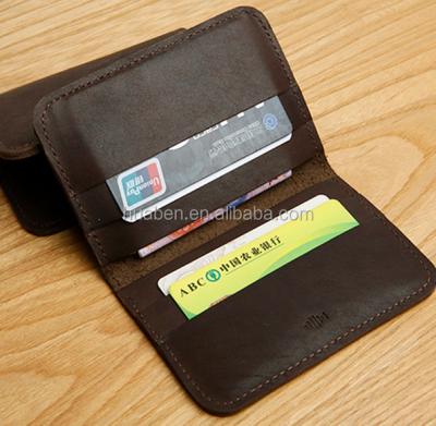 China Europe Bank Card Holder Credit Card Case Card Case Genuine Leather Thin Leather for sale