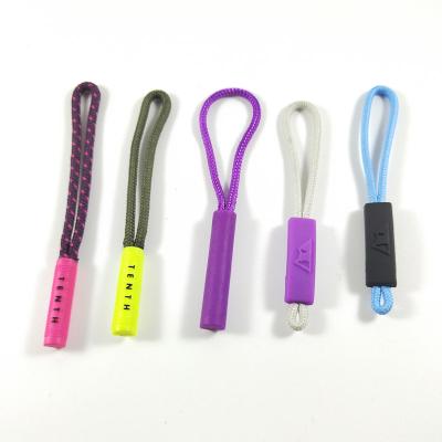 China Logo Zipper Sliders Wholesales Good Quality Custom PVC Rubber Zipper Pulls, Zipper Tags Tie Puller for sale