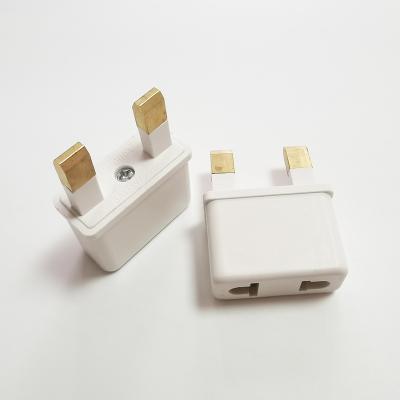 China Mobile Phone Black White ABS Copper US EU AU To UK 2 PIN Plug for sale