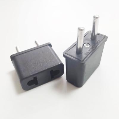 China Mobile Phone Black White Small US AU To EU Plug Adapter for sale