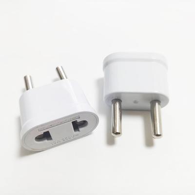 China Mobile Phone 4.8mm EU Plug Adapter USA Plug To EU Plug Power Adapter Converter Travel Adapter Plugs Charger US Outlet for sale