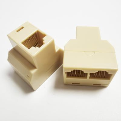 China CAT 5 6 RJ45 Ethernet LAN Splitter Connector Adapter PC CAT5 CAT6 Adapter Plug Network Modular Connector NETWORK01 for sale