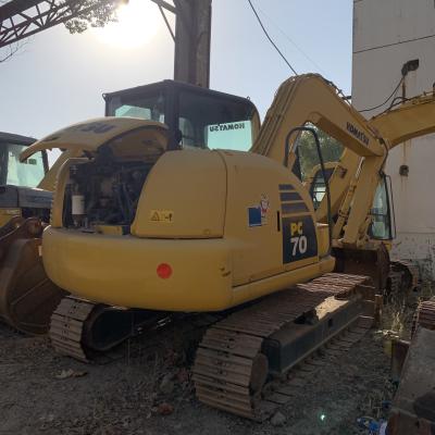 China Excavating 7 tons of durable hydraulic track type PC Komatsu 70 second-hand excavator at a low price and selling well for sale