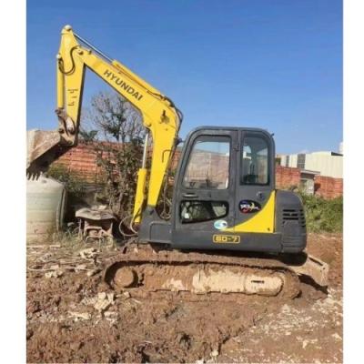 China Mejor venta!Excavadora mini Hyundai 60 60-7 de segunda mano Corea Hyundai R60-7 excavación para la venta en venta