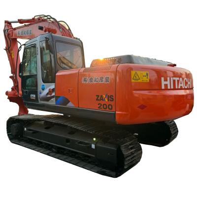 China Strong Power Used Excavator ZX200 with Original Hydraulic Valve and Soft Steel Design for sale