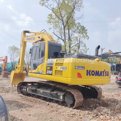 China 20 Ton PC200 Used Komatsu PC200 8 Hydraulic Crawler Excavator 200 Original Color zu verkaufen