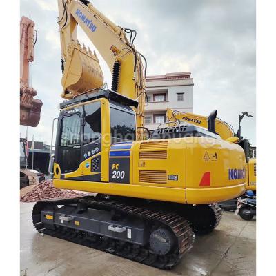 China 0.8m3 Second Hand Komatsu PC200 Excavator With Original Color And 19900kg Operating Weight zu verkaufen