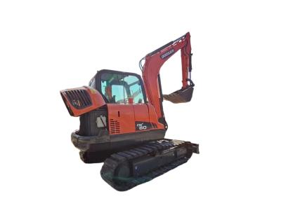 China Mini-excavadora DH60 de 6 toneladas usada com DX60 e cilindro hidráulico original à venda