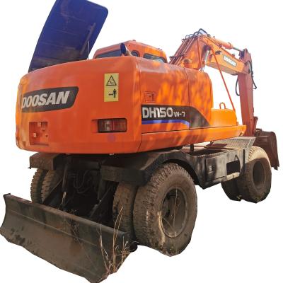 中国 低価格 強力なパワーと全体的な柔らかい鋼のデザインを持つDoosan DH150W掘削機 販売のため