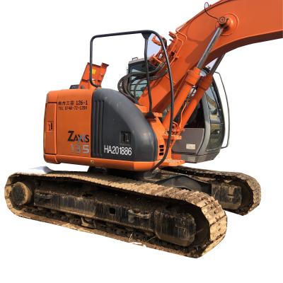 China Excavadora usada Hitachi ZX135 Japón ZX130 ZX120 en buen estado de funcionamiento Peso de 13,5 toneladas en venta