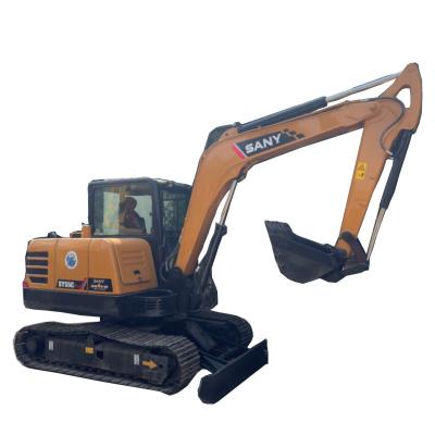 China Buena condición excavadora 5tan SANY usado Komatsu SY55C-pro con diseño general de acero suave en venta