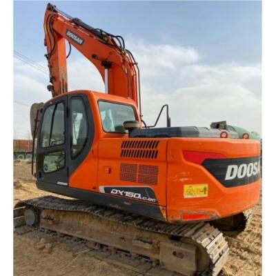 China Excavadora Doosan DH150 en Dubai 15000 KG Peso de la máquina cilindro hidráulico original en venta