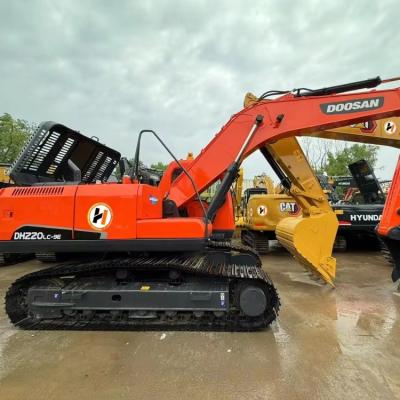 Κίνα Χρησιμοποιούμενη εκσκαφέας Doosan DH220 Super με υψηλή απόδοση κλίσης και καλή σφράγιση καμπίνας προς πώληση