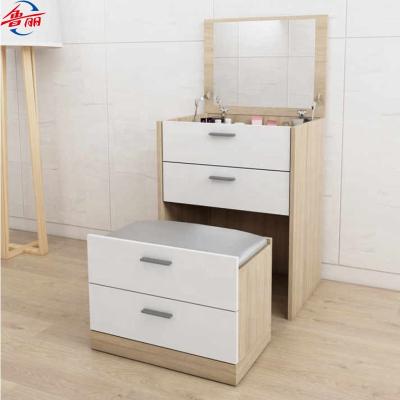 China KD Easy Assembling High Quality Simple Modern Wooden Dressing Table Mirrors for sale