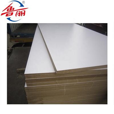 China Two Sides Moisture Proof White Melamine Laminate MDF for sale