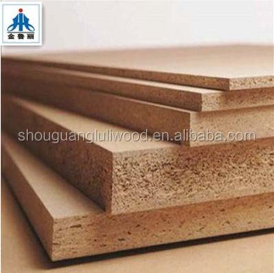 China Indoor high quality 15mm-18mm raw chipboard / partical board for luli furniture for sale