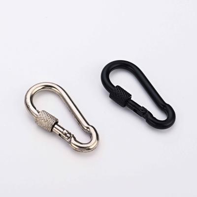 China Health care factory direct sales 6# locking hardware to buckle spring hook 304 316 stainless steel mountaineering hook for sale