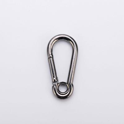 China Health Care Factory Direct Sales 6# Locking Hardware For Buckling Spring Hook Stainless Steel Mountaineering Hook Circled Zinc 304 316 for sale