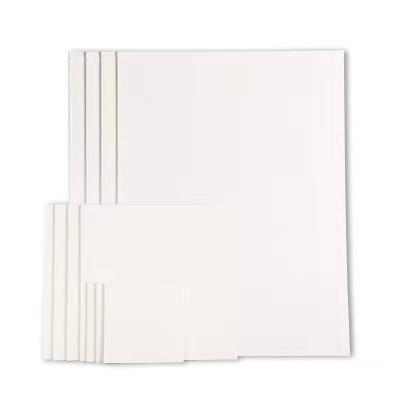 China Canvas+wooden cotton frame 280gsm 100 cotton 3mm inkjet white paint boards 6pack