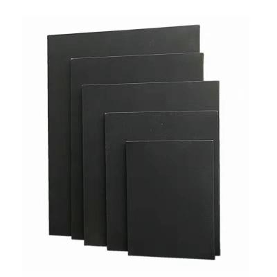 China Cotton canvas+wooden frame 8 x 10 inch black canvas panel 100 cotton painting panel for Art Paint Studio for sale