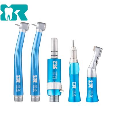 China Dental handpiece kit for clinic newest fashion blue color high low speed dental Handpiece kit for sale