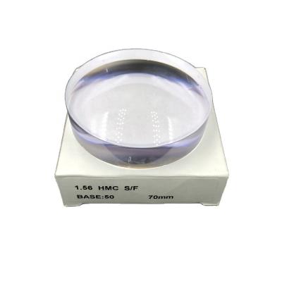 China Simple Vision Optical Lens Manufacturing 1.56 Semi Finished Lenses HMC SF Masks Wholesale Price for sale