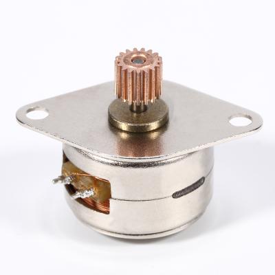 China Long Life and Low Noise Micro 5V Electric Motor, Customized Spindle Diameter 15mm Mini Motor, Two Phase Stepper Motor for Printer 15BY25-103 for sale