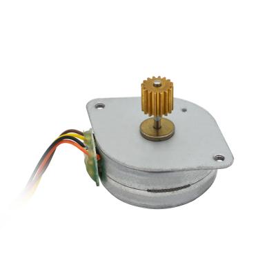 China High Torque Electric Step 35BY212 Angle 7.5 Degree Stepper Motor, Low RPM High Torque Electric Motor, 35mm DC 12v Motor 35BY212-007 for sale