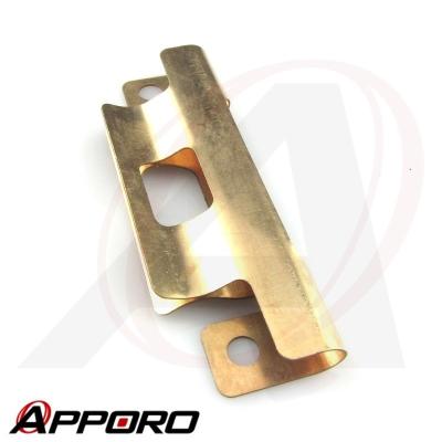 China Beryllium APPORO Copper Gradual Stamping Mold Machining Mrd ECU Flat Copper Spring Dash Beryllium Clip Ground Spring for sale