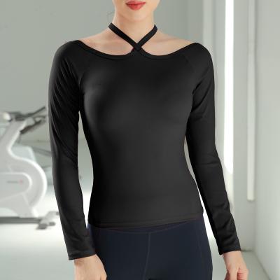 China Wholesale Breathable EXPO MARS EXPO Girls Workout Sports Shirt Women Fitness Active Wear T-shirt Long Sleeve Yoga Top for sale