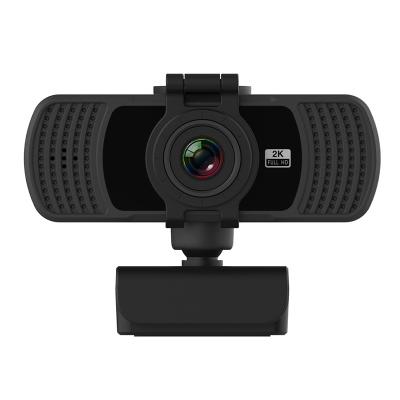 China OEM Factory Auto Focus PC Webcam 2K USB Laptops Computer Webcam Full HD Rotatable Auto Focus PC Webcam with Microphone for Live Show for sale