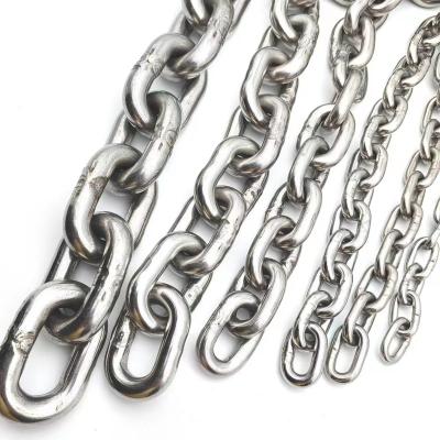 China Drag Chain Mining Stainless Steel HIGH POLISH To Customize Various Lengths Raising Goals Short-Link Chain for sale