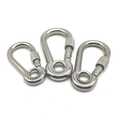 China Health Care Standard Style Ring Safety Lift Stainless Steel Spring Material Buckle With Buckle Style Stainless Steel Spring Buckle for sale