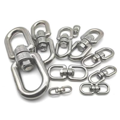 China Mechanical Equipment Used For Pet Chains Double Ended Rotation Rotary Buckle Connecting Treatment 304 Swivels Surface Polishing Ring for sale