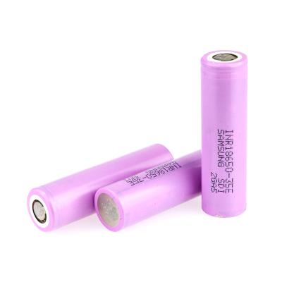 China Toys cycle long life 18650 35E 3500mah 10A 35e battery 3500mah lithium ion batteries for sale