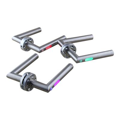 China Modern SS304 Stainless Steel Hotel Door LED Sensor Handle for sale