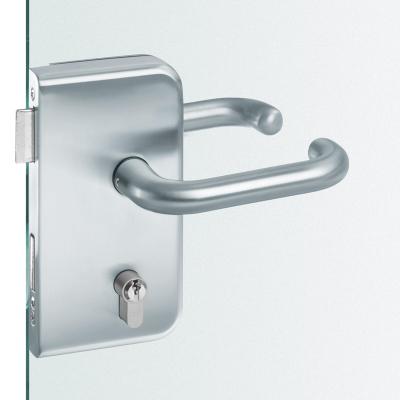 China Wooden Door Stainless Steel Glass Door Fitting Level Handle Lock Hardware for sale