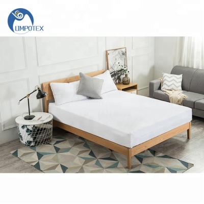 China Air Permeable Hotel Used Waterproof Anti-mite Polyester Mattress Protector With Zipper for sale