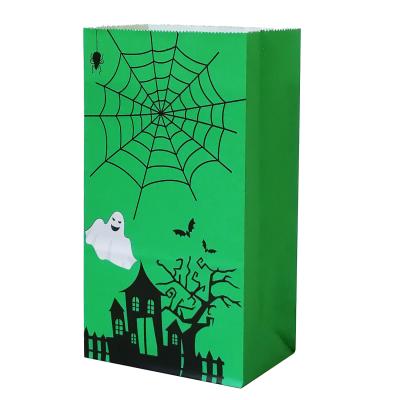 China Halloween Decoarations Recyclable Gift Box Cookie Paper Food Bags Various Kraft Paper Bag for sale