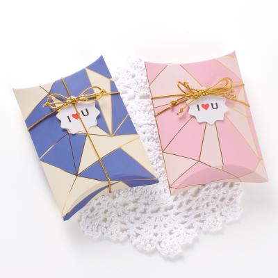 China Recyclable Beautifully Wrapped Gift Box , High End Silk Scarf Folding Pillow Box for sale