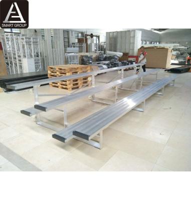 China Aluminum Alloy 6061-T6 3 Rows Bench Aluminum Movable Aluminum Bleach Player Bleachers For Sale for sale