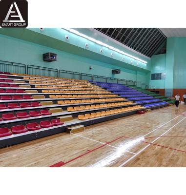 China Primary school gymnasium retractable bleachers stadium mobile retractable bleachers for sale