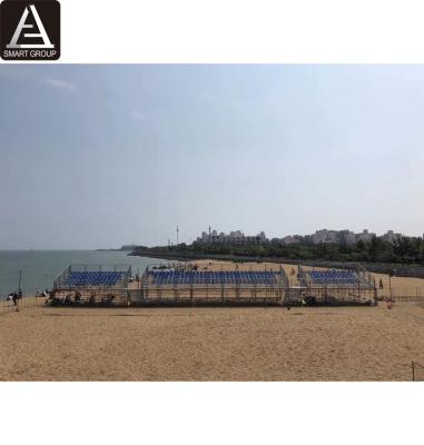 China Sports.venues 6 Tiers Steel Grandstand For Beach Volleyball Temporary Spectacular Outdoor Steel Grandstand for sale