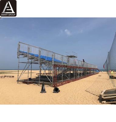 China Sports.venues 6 Tiers Steel Grandstand For Beach Volleyball Temporary Spectacular Outdoor Steel Grandstand for sale