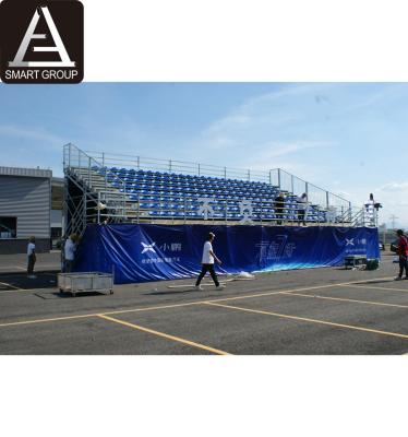 China Sports.venues 8 Tiers Steel Grandstand For Car Launch Event Temporary Spectacular Steel Grandstand for sale