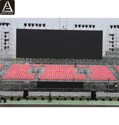 China Sports.venues 18 Tiers Temporary Steel Spectator Stands Tribune Outdoor Portable Movable Steel Bleachers for sale