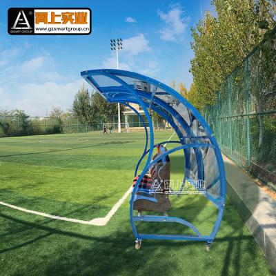 China 6061/T6 aluminum alloy luxury mobile footballer VIP bench football team replacement shelters with packing seats for sale